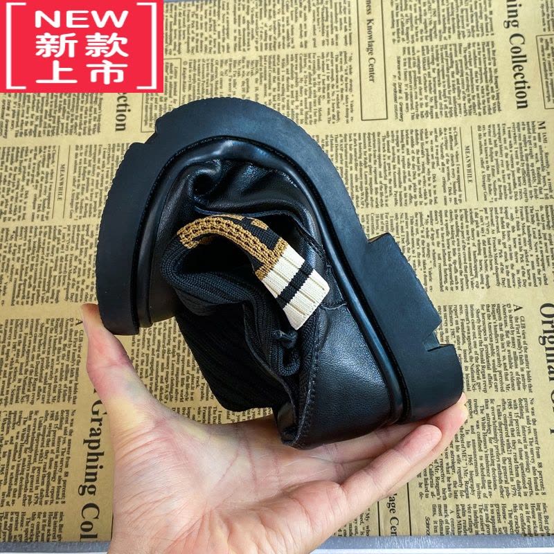 可莉允女童靴子2022春秋冬季新款加绒长筒单儿童鞋子马丁靴高筒大童图片