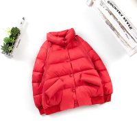 【2种穿法】北极绒加厚超暖童装羽绒服加厚女孩新款面包服秋冬保暖可脱卸外套上衣68