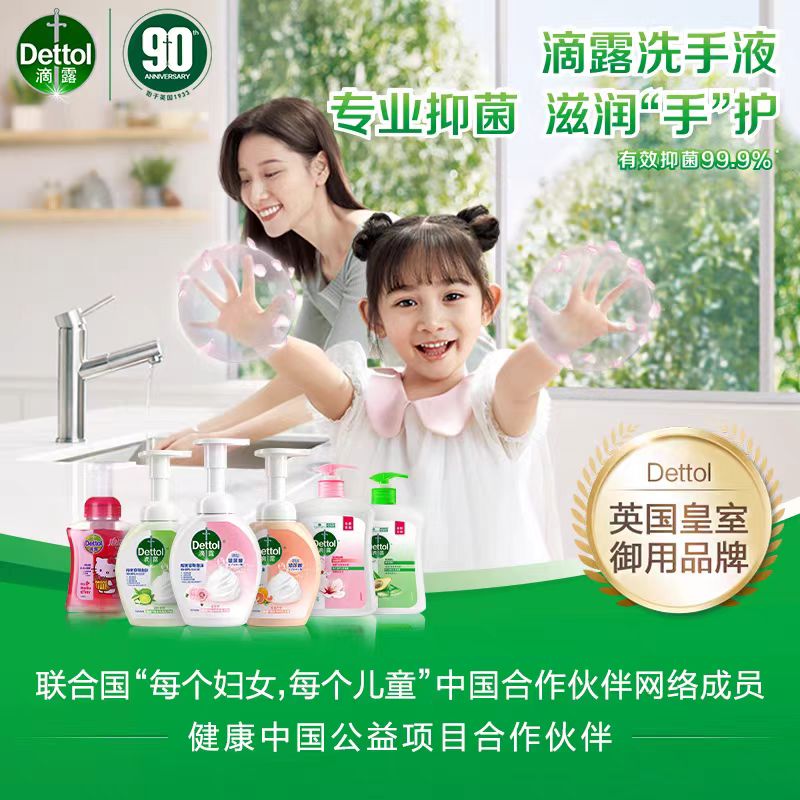 滴露植物呵护健康抑菌护手洗手液500g*2 滋润清新儿童家庭高清大图