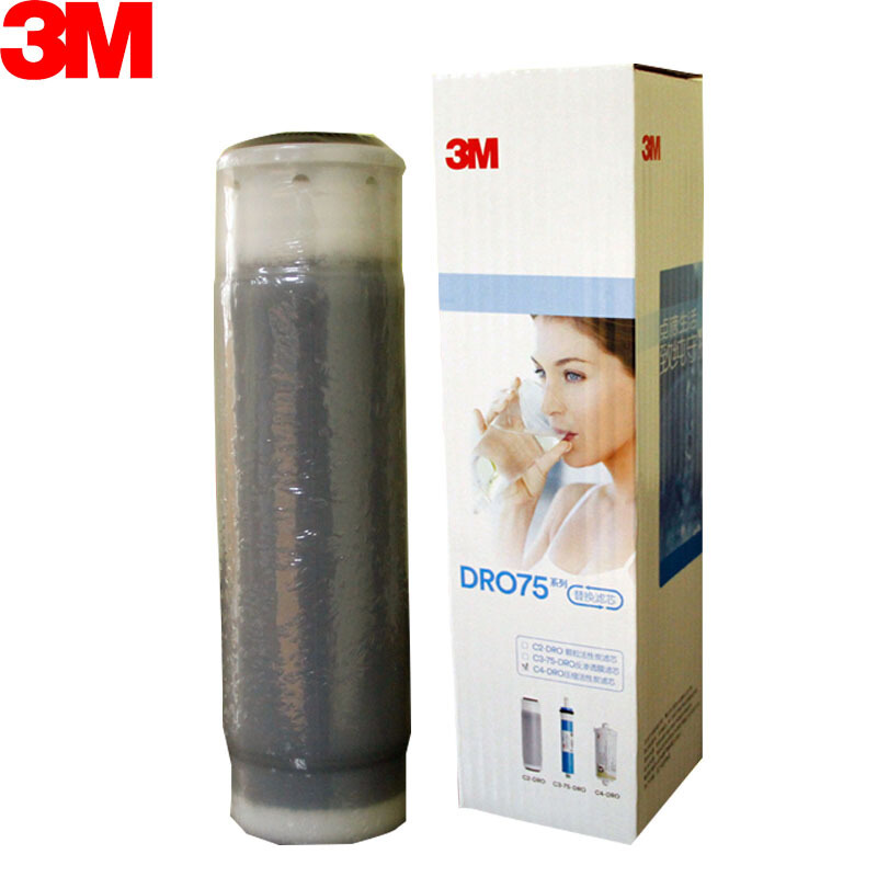 3M 纯水机反渗透净水器净水机 直饮机 陶氏RO膜净水设备 纯水机第二级活性炭滤芯C2-DRO 12月左右
