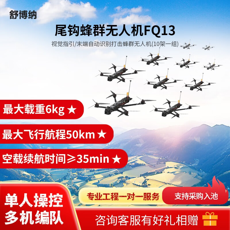 舒博纳 FQ13尾钩蜂群无人机(10架一组)