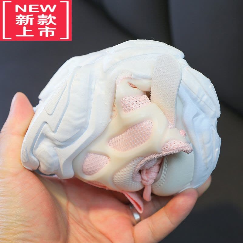 可莉允女童鞋子春秋季2022年新款女童老爹鞋中大童小女孩运动鞋儿童网鞋运动休闲鞋图片