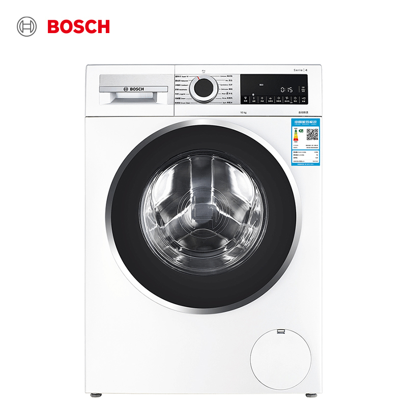 博世(BOSCH)10公斤 全自动变频滚筒洗衣机 家用大容量 婴幼 低噪XQG100-WBUM45000W