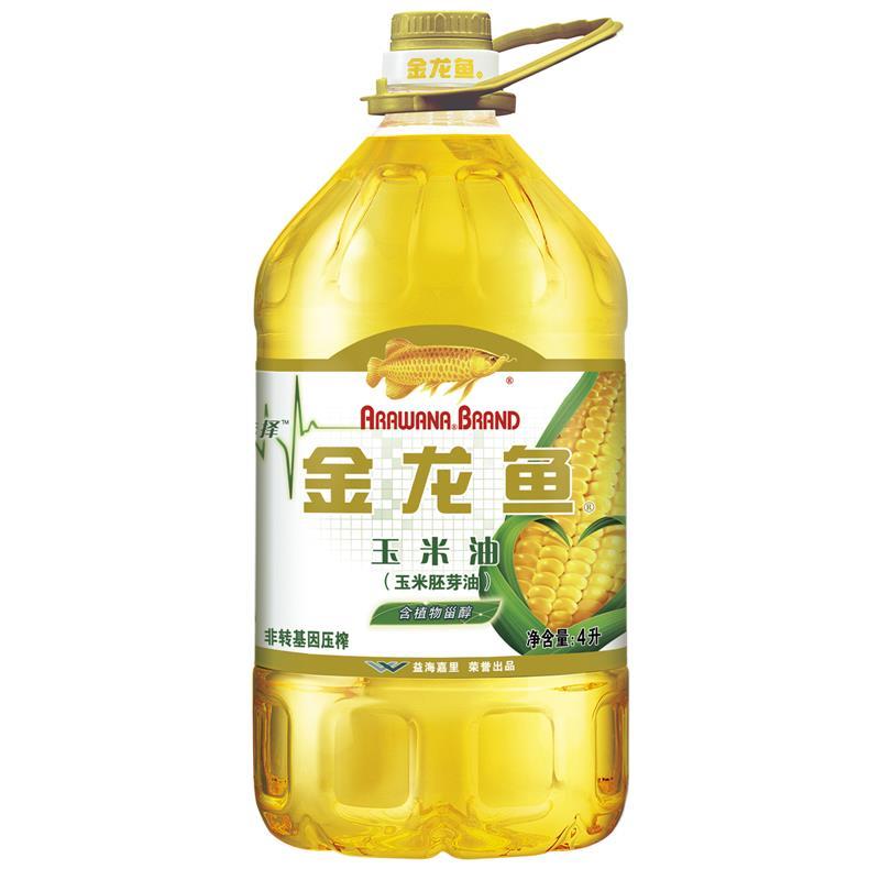 金龙鱼 食用油 非转压榨 玉米油4L(新老包装随机发放)