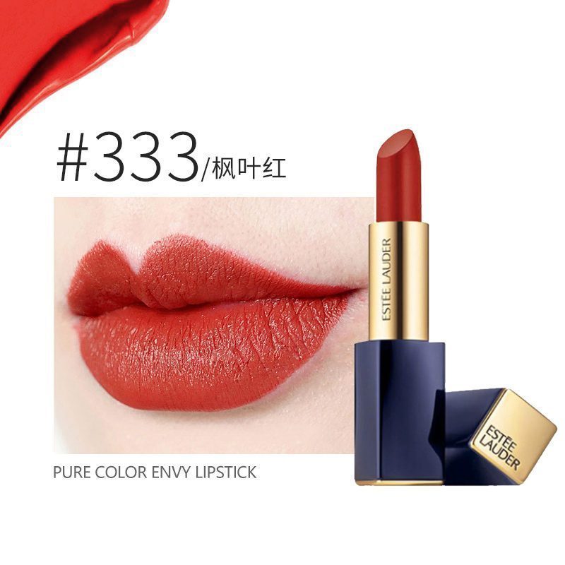 顺丰快递国内专柜正品esteelauder雅诗兰黛花漾倾慕唇膏口红333枫叶红
