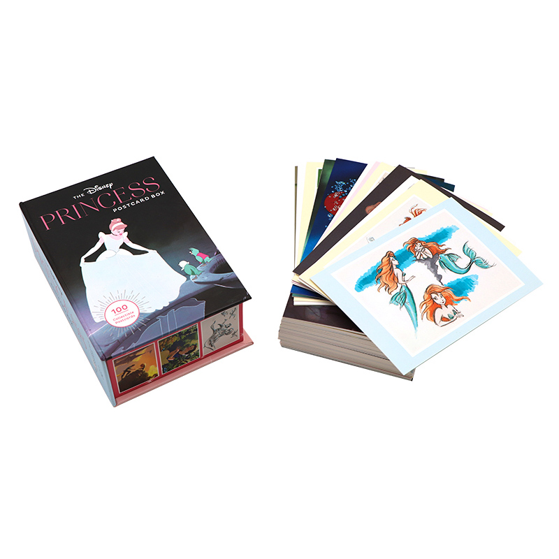 [正版]迪士尼公主100张公主人物明信片礼盒装 英文原版 The Disney Princess Postcard B高清大图