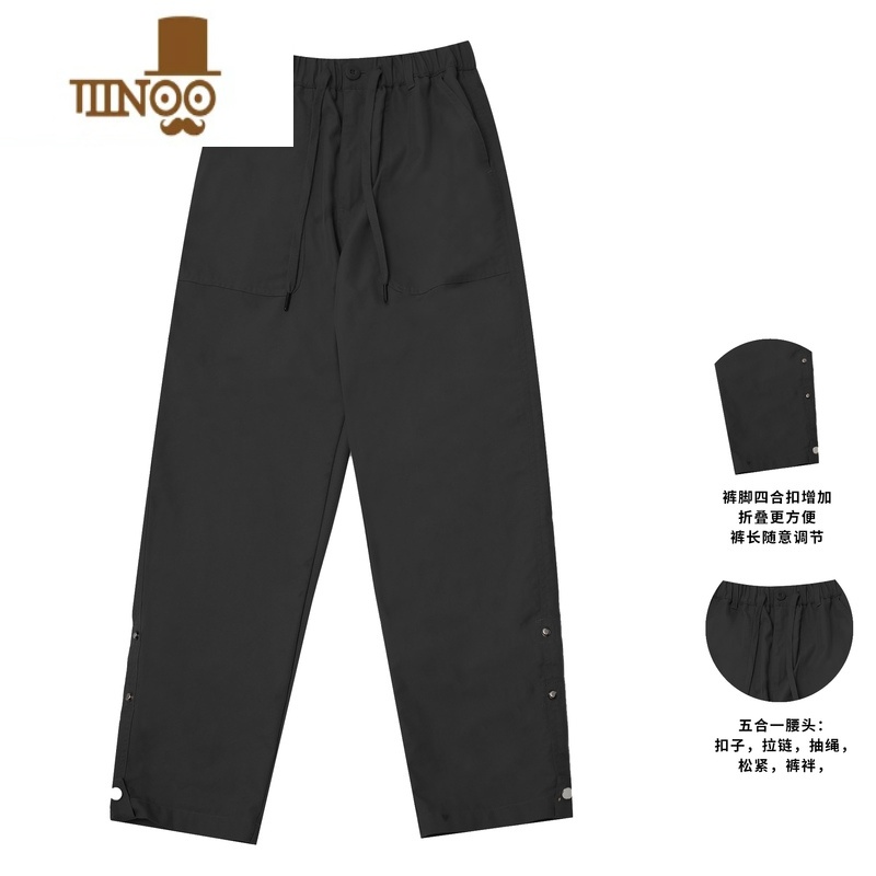 YANXUHEEMKIZOO日系新款男士宽松工装直筒潮牌休闲长裤子男高清大图