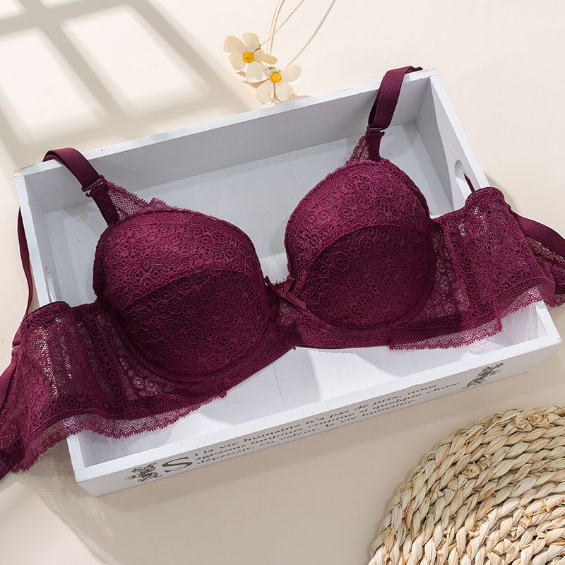 古拉苏80160斤胖mm大码大胸显小内衣女聚拢薄款胸罩文胸有钢圈肤色80b