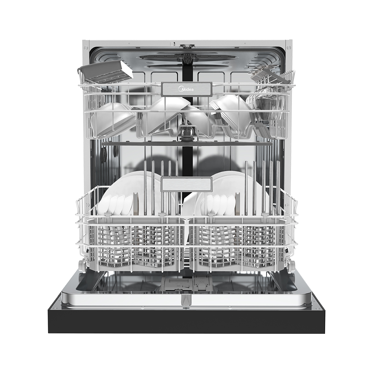 美的(Midea)13套家用嵌入式全自动洗碗机P60远红外热风烘干UV消毒除菌降噪长效鲜存智能洗碗机高清大图