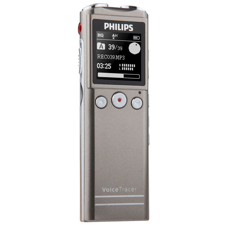飞利浦(Philips) 8GB 30米远距离 录音笔 VTR6200 灰色 (单位:个)