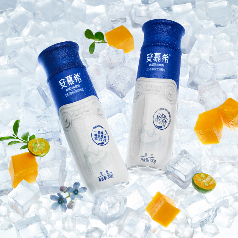 伊利 安慕希高端pet酸牛奶原味礼盒装230g*10盒 希腊风味营养学生成人