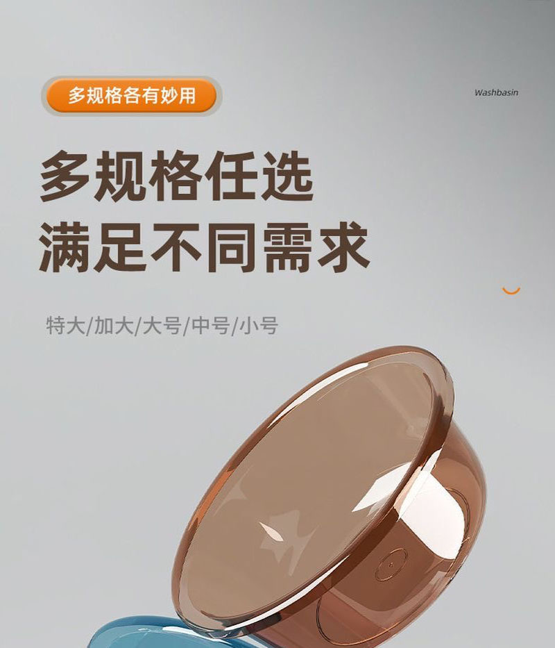 [补贴10%]加厚洗脸盆塑料家用大中小号洗衣服盆子学生宿舍洗脚盆婴儿小面盆高清大图
