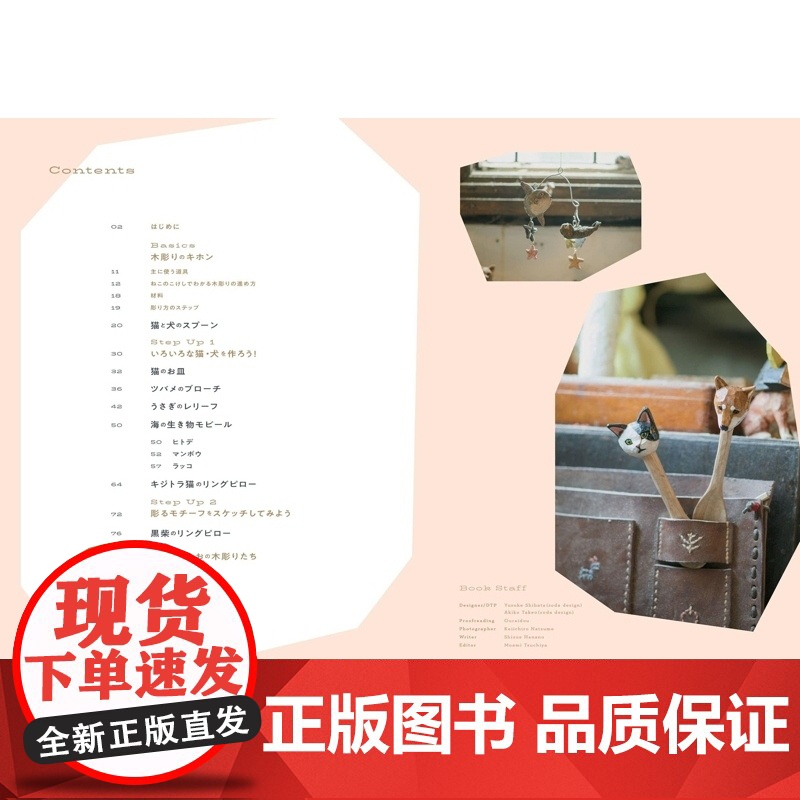 []日文原版 手作はしもとみおの木彫り教室 暮らしによりそうどうぶつたち Hashimotomi的木雕教室 匿名高清大图