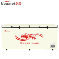 华美(Huamei)BC/BD-468 468升顶开式卧式冷柜 商超单温冷藏柜 家用冷藏冷冻转换冰柜冷柜 铜管蒸发器
