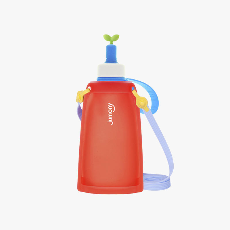 Sillymann 朱莫妮背带款硅胶水袋 300ml 红色