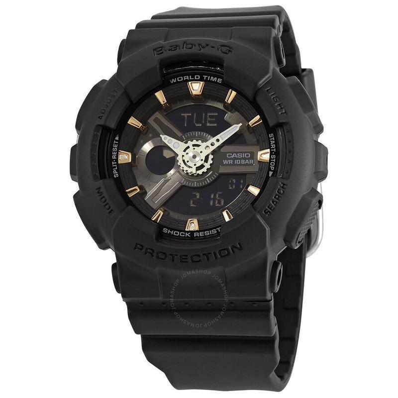 casio卡西欧女士石英 商务休闲 时尚百搭 运动防水女士腕表ba110ga1a