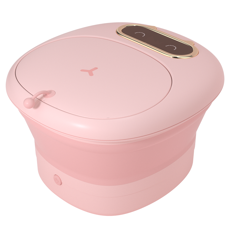 艾斯凯MM普通款萌萌猫咪可折叠家用按摩洗脚桶电动加热恒温足浴盆神器吴昕同款小型高清大图