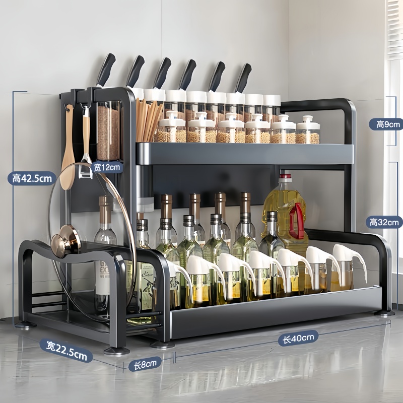 豫汉迎调料架多规格 台面置物架筷刀架调料架40cm个