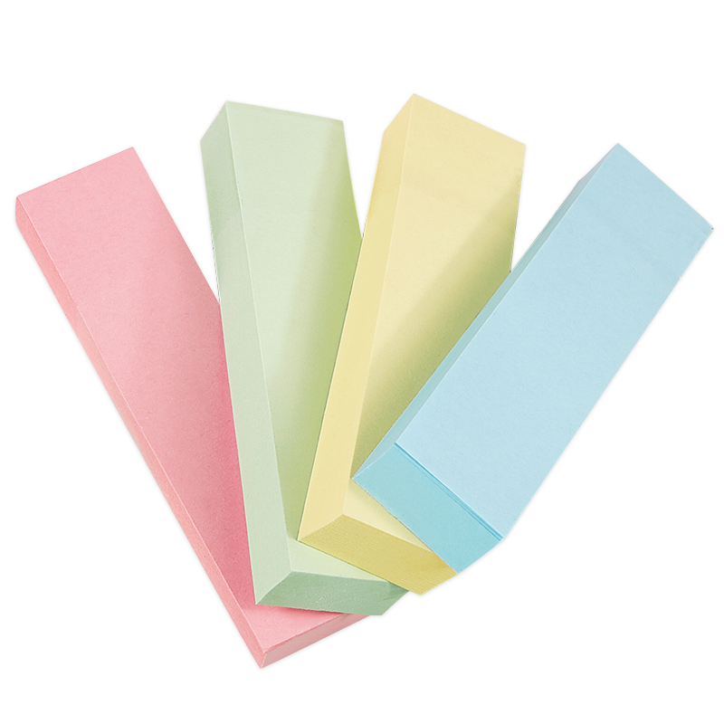 宝克(BAOKE)TZ3005 19*76mm百事宝贴/便签条/便利贴/百事贴 四色混装 5本高清大图