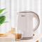 美的(Midea) 304不锈钢电热水壶 1.5L家用双层防烫烧水壶 浅粉色 H415E2J