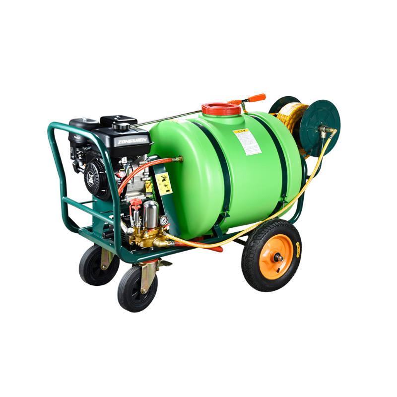 轩宁手推式打药机宗申动力300升30米管20米粗