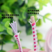 家柏饰(CORATED)老式圆松紧带弹力绳高弹力裤腰裤子松紧带橡皮筋绳儿童跳皮筋 红色国产单芯3把共24米送赠品
