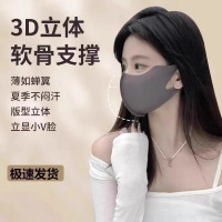 新款冰丝无痕防晒口罩防紫外线女高颜值夏季薄款透气3d立体