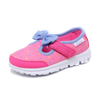 Skechers斯凯奇女婴童青少年鞋休闲鞋夏季新款减震耐磨低帮魔术贴运动鞋81134N 81134N/NPMT桃红色+彩色 24码/适合脚长135mm