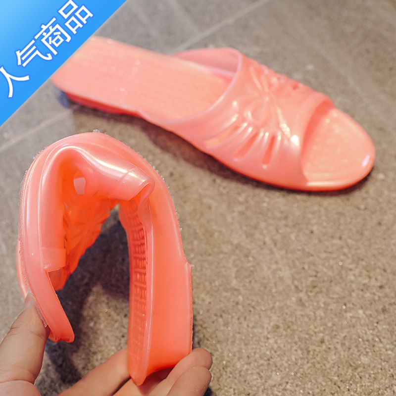 SUNTEK老牌子拖鞋女生妈妈夏季果冻透明水晶鞋家居休闲浴室洗澡老式凉鞋高清大图