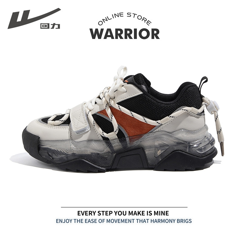 回力(Warrior)女鞋复古老爹鞋 鞋子女ins潮秋冬百搭休闲跑步运动鞋