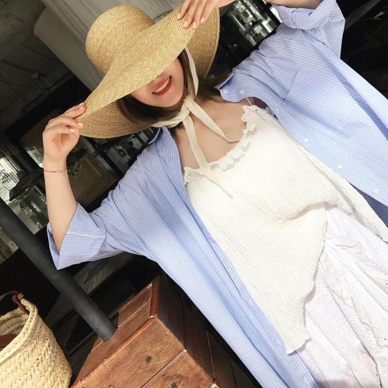 带女夏2018清凉褶皱遮肉显瘦短款小清新背心白色