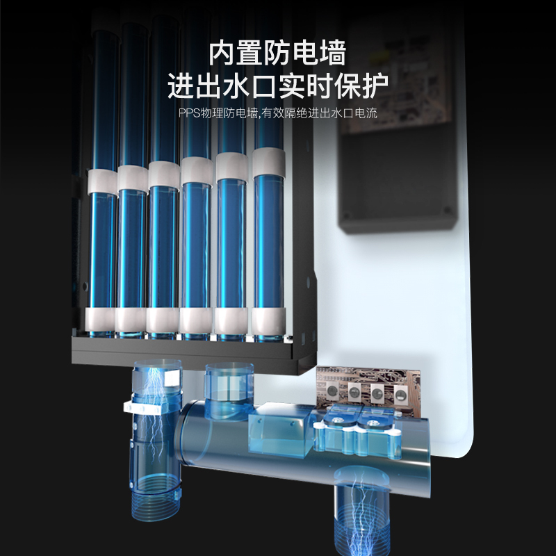 神田(SETEN)QST-S6-88 即热式电热水器 家用速热恒温 沐浴洗澡 微电脑式触控式 即热式热水器8800W红色