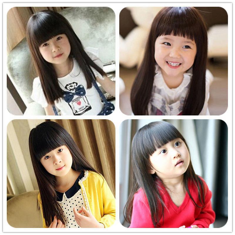 儿童假发宝宝bobo头套可爱萌公主卷短发小女孩表演女童长直齐刘海