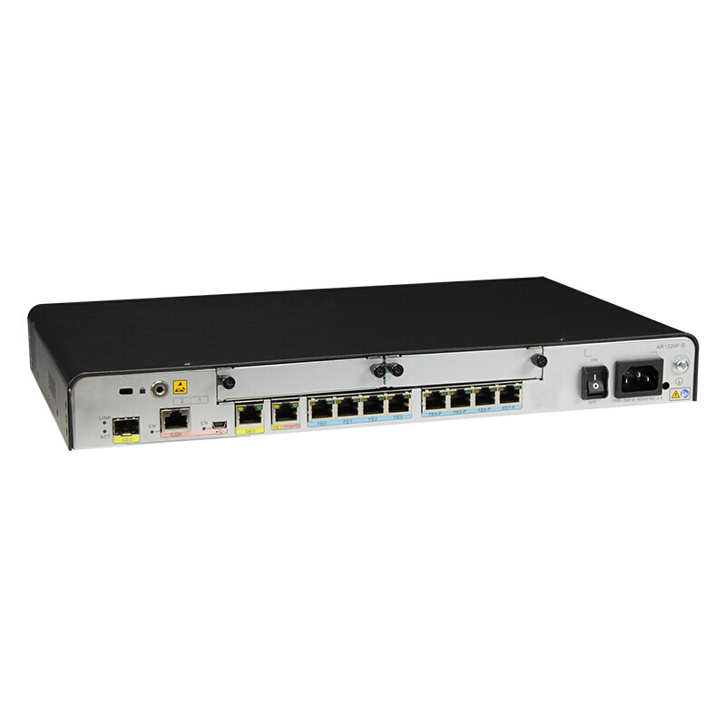 华为(HUAWEI) AR1220F-S 企业级路由器 双WAN口千兆 8口百兆安全路由