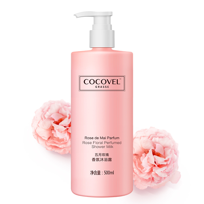 蔻露薇COCOVEL 五月玫瑰正品家庭装香水沐浴乳滋润保湿补水 持久留 沐浴露 500ml
