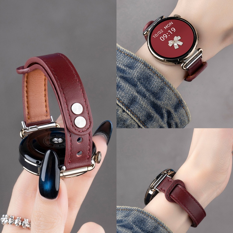 适用华为gt6表带手表watchgt5女款gt5腕表pro新款watch5女表带可爱t4/3/智能6表带高级感3264高清大图