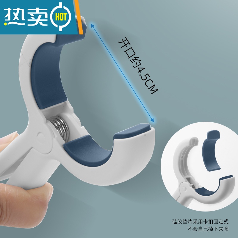 敬平晒被子大夹子晾衣夹棉被晾衣架衣服防风家用塑料被夹晾晒固定器凉 黄色-6个装|开口4.5cm|推荐夹被单/衣高清大图