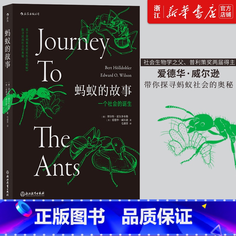 【正版】书店 蚂蚁的故事 插图普利策奖书目灵感动物科普百科生物多样性昆虫研究书籍 后浪 书店书籍