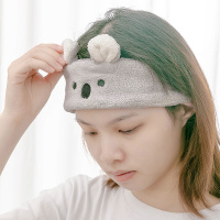 名创优品(miniso) 柔软小动物弹力干发帽浴室居家休闲发捆柔软多用[考拉]