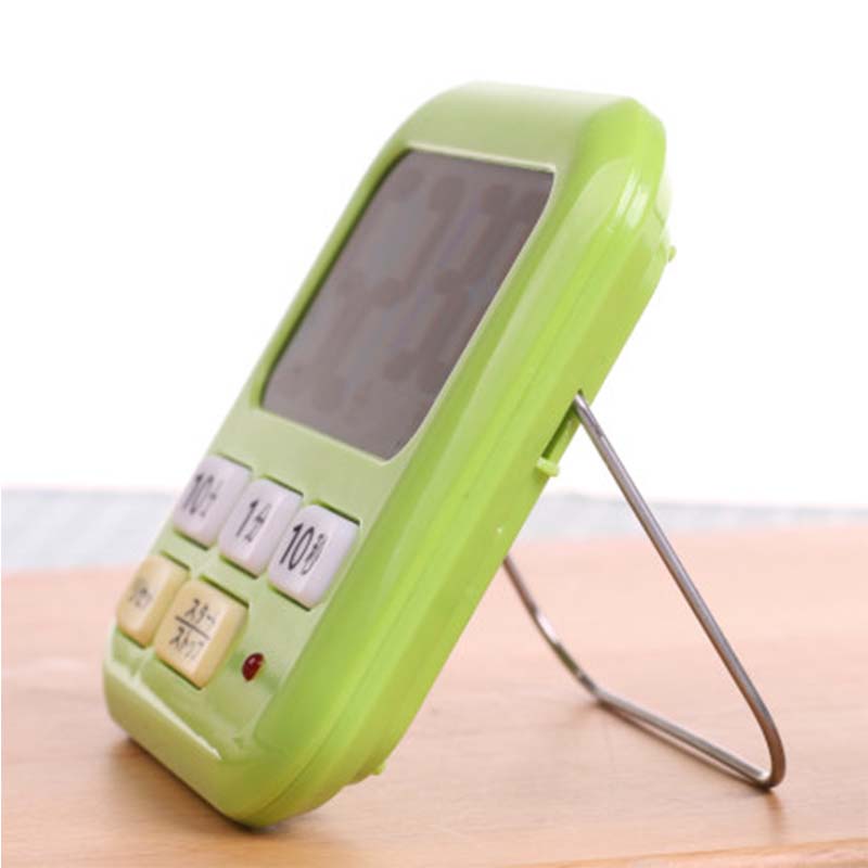 日本LEC计时器学生秒表闹钟提醒器厨房定时器电子倒计时器大声音