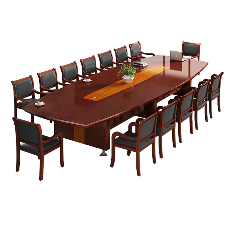 慧采云办公家具大会议桌简约长桌贴实木皮会议台油漆洽谈桌32m
