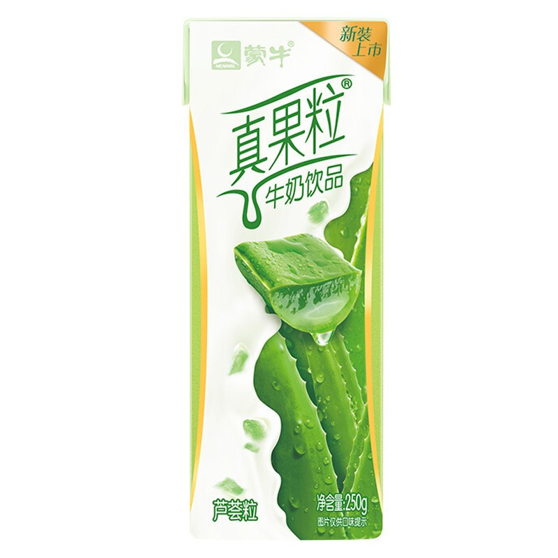 蒙牛 真果粒牛奶饮品 芦荟果粒 250ml*12盒