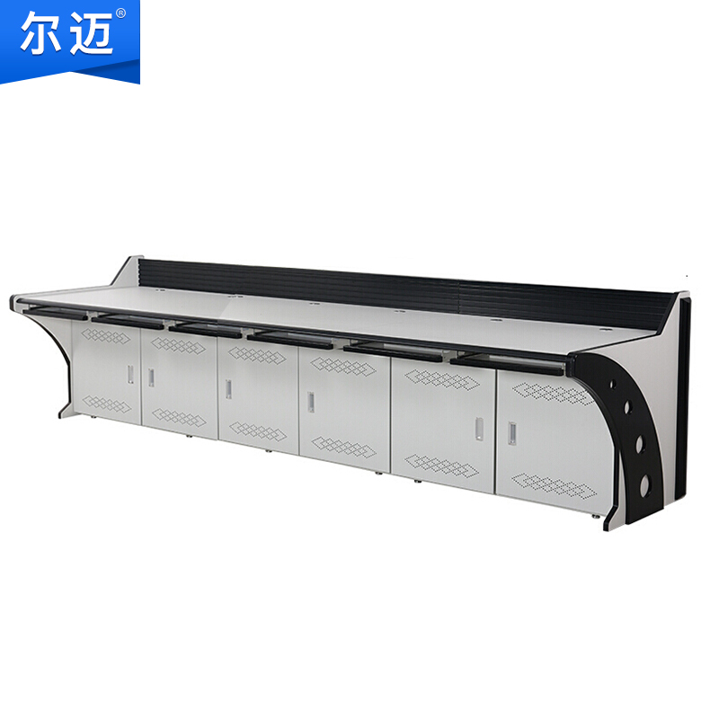 尔迈 机房操作台指挥调度台工控台中心控制监控桌 H系列六联