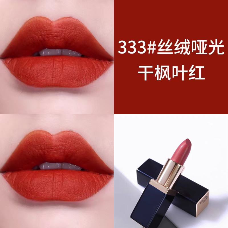 Estee Lauder雅诗兰黛口红3.5g 花漾倾慕显色持久 提升气色 魅色唇膏 333# 枫叶红高清大图