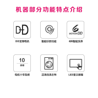 LG洗衣机WD-QH450B7H 10公斤大容量变频智能洗烘一体机 蒸汽洗 快速洗 95度高温洗涤 中途添衣