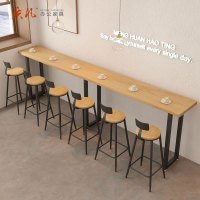 质凡简约高脚吧桌 定制吧桌W2700*400*1050