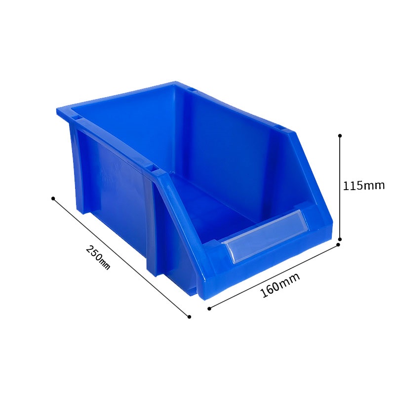 宁储 塑料零件盒 斜口物料盒 250*160*115mm 个高清大图