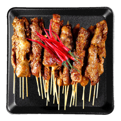 大牧汗 香辣味羔羊肉串 约10串/袋 烧烤食材 调理羔羊后腿肉串218g