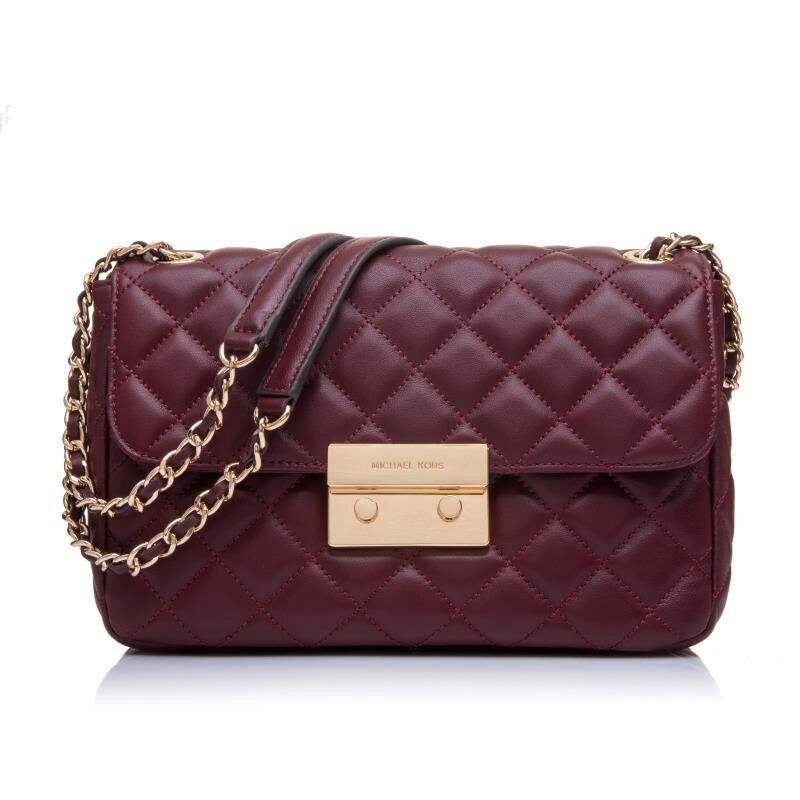 迈克·科尔斯(MICHAEL KORS)休闲单肩女包链条格纹女包30F5GSLL3L