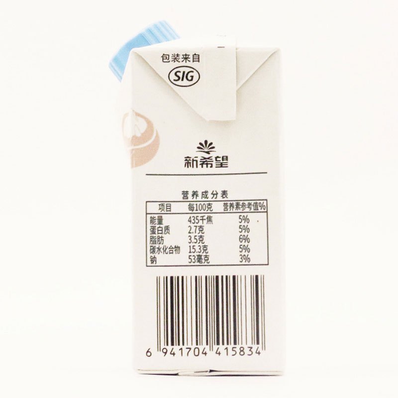 新希望 airsnow 轻爱常温酸奶 青柠马蹄味 200g*12盒 礼盒装